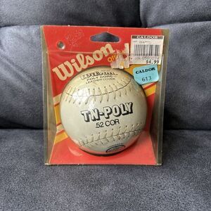 Vtg Wilson Softball A9161 TN-Poly .52 Cor Leather Cover In Packaging